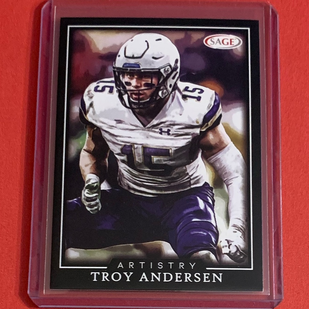 Troy Anderson #29 [Rookie] 2022 Sage Artistry Football Trading Card